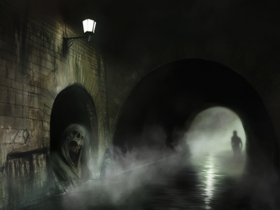 Shrieking Ghost In Canal Tunnel